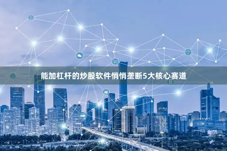 能加杠杆的炒股软件悄悄垄断5大核心赛道